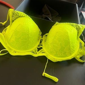 Honey birdette neon green Vanessa bra 34G never worn with tags